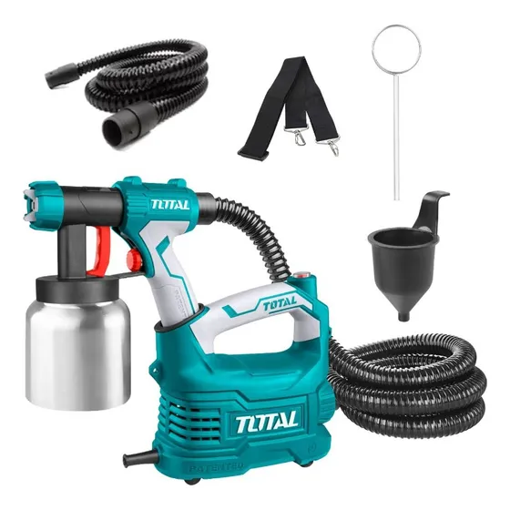Pistola Para Pintar 550w Con Taza De Acero Total Tt5006-2 Color Verde