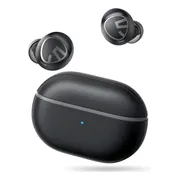 Auriculares in-ear gamer inalámbricos Soundpeats Free2 Classic negro con luz LED
