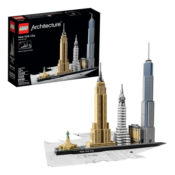 Lego Architecture Nueva York City Avión Tranvía Bomberos Ki 598 New York City