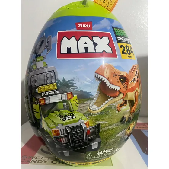 Juego Para Armar Huevo Zurita Max Dinosaurio Armable 284pza