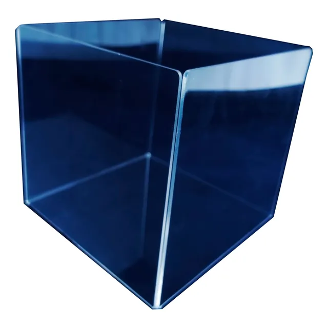 Caja Cubo Multiusos Plegada Acrílico 10x10x10cm 25 Unidades.