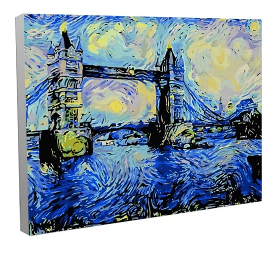 Pintura Con Numeros - Starry Bridge - Maka