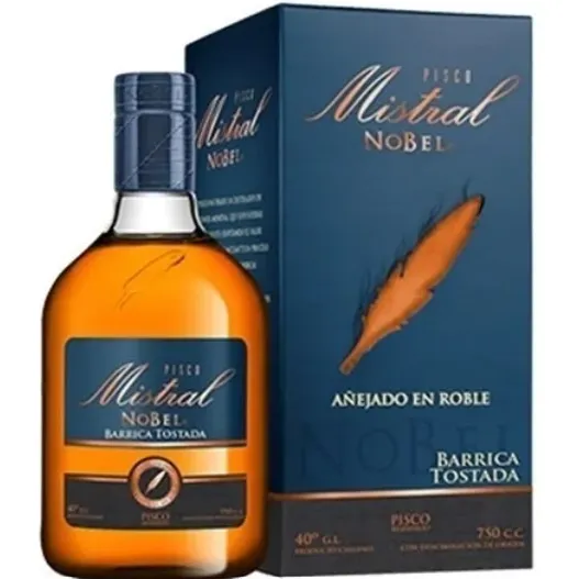 Pisco Mistral Nobel Barrica Tostada 750cc