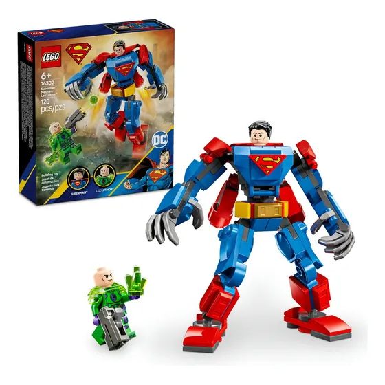 Kit Lego Dc Armadura Robótica Superman Vs. Lex Luthor 76302
