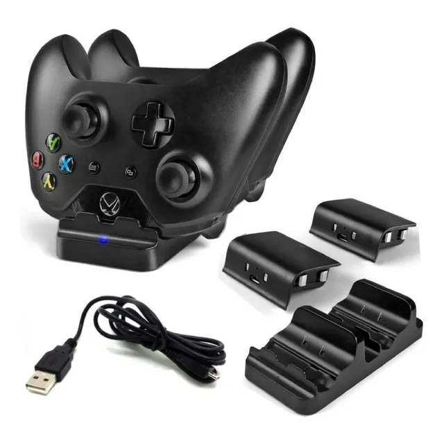 Cargador Base De Carga Doble Para Xbox One Con Dos Baterías
