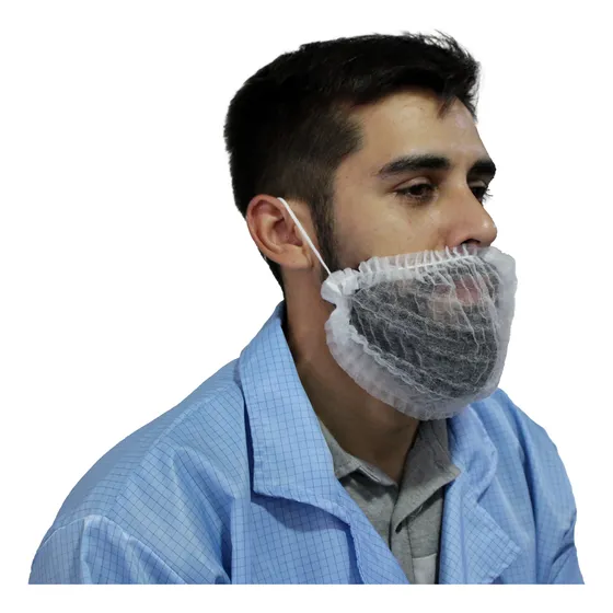 100 Piezas Cubrebarba Desechable Polipropileno No Tejido