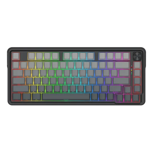 Teclado Redragon Ucal Pro K673 75% Rgb Wireless Black Teclado Negro