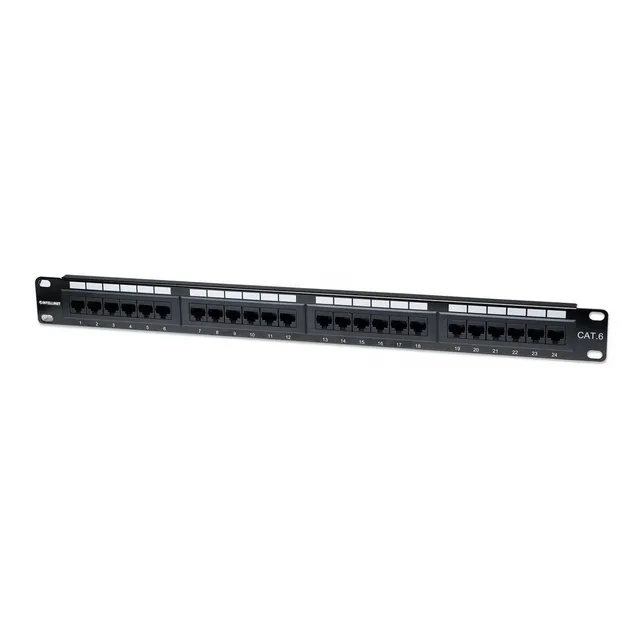 Panel De Parcheo Intellinet Cat6 1u 24 Puertos Rj-45 520959