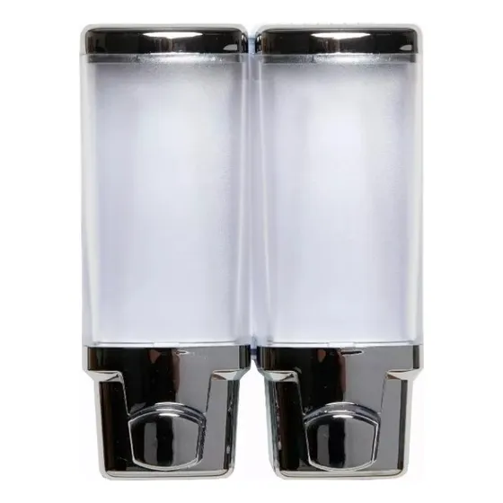 Dispenser Doble Para Jabon, Shampoo, Acondicionador 