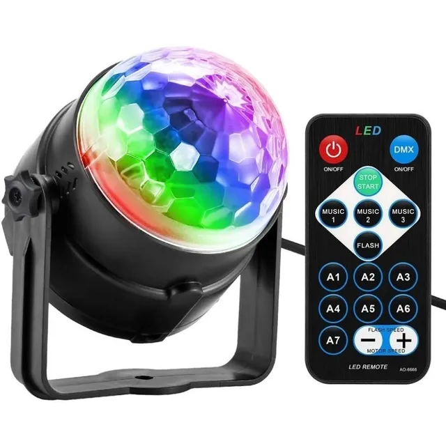 Lampara Led Proyector Bola Discoteca Rgb Estroboscopica 