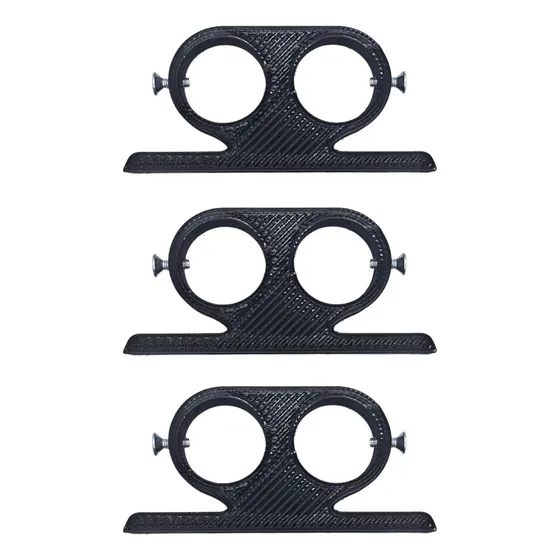 Soporte De Cortina  Doble Techo 22mm 4 Cm Altura Total