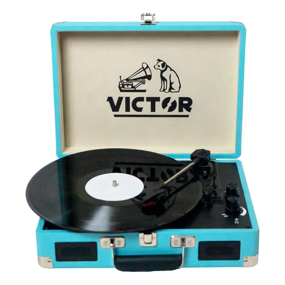Tocadiscos Portátil Con Tocadiscos Con Forma De Maleta Victo