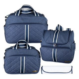 Kit Bolsa BebĂȘ SaĂda Mala Maternidade Mochila TĂ©rmica Linho Kit Bolsa BebĂȘ SaĂda Mala Maternidade Mochila TĂ©rmica Linho