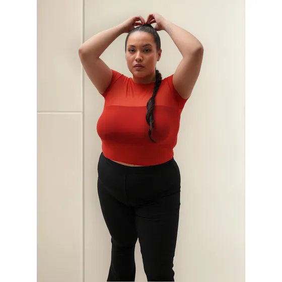 Remera Top Para Salir Tul Woka Mujer Naif