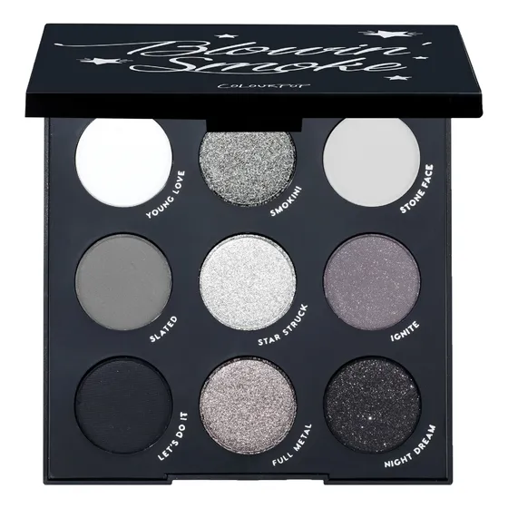 Paleta De Sombras De Ojos Colourpop Blowin' Smoke Silver 9 T