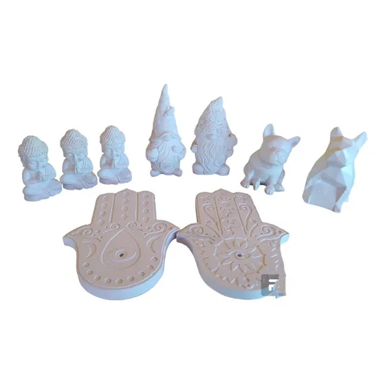 Figuras De Yeso Pack 