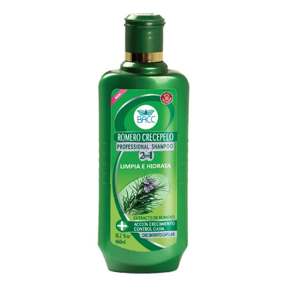Shampoo Romero Crecepelo Essence Bacc Beauty 460ml