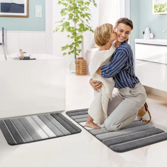 Dexi Juego Alfombra Tapete Baño Absorbente Antideslizante S