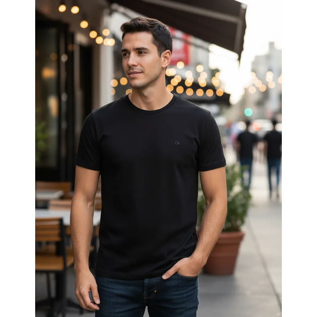 Camiseta Básica Ogochi Masculina Lisa Tecido Premium Oficial