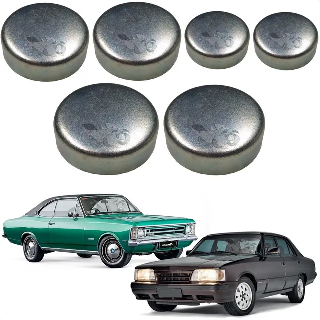 Kit Selo Tampa Bloco Motor Traseiro Lateral Opala 4cc