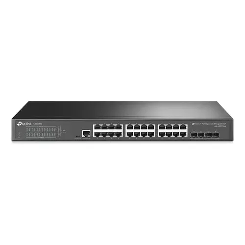 Switch Gerenciavel Tp-link Tl-SG3428 Com 24 Portas Gigabit L2+ Rj-45 e 4 Slots SFP JetStream