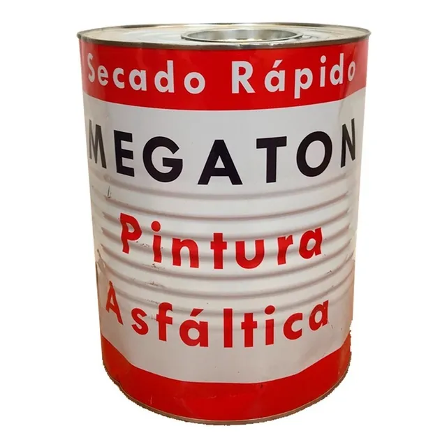 Pintura Asfáltica 18 L Base Solvente Seca Rapido