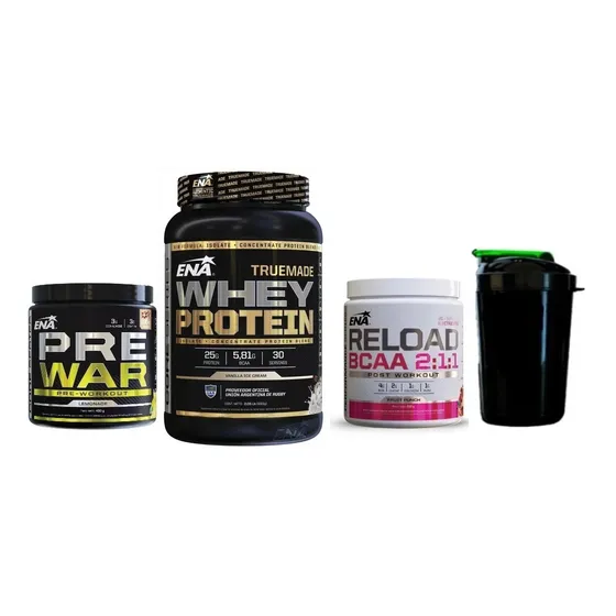 Combo Ena Truemade + Pre Entreno + Post Entreno Aminoacidos
