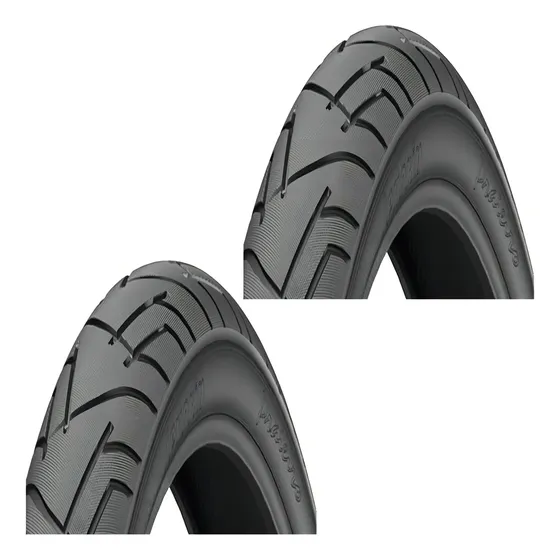 Par Pneu Levorin Praieiro Aro 24 X 1.95 Balão Bike Urbano Cor Preto