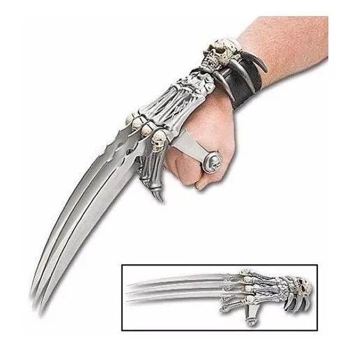 Garra Zombie Wolverine Calavera De Acero Afiladasx-men