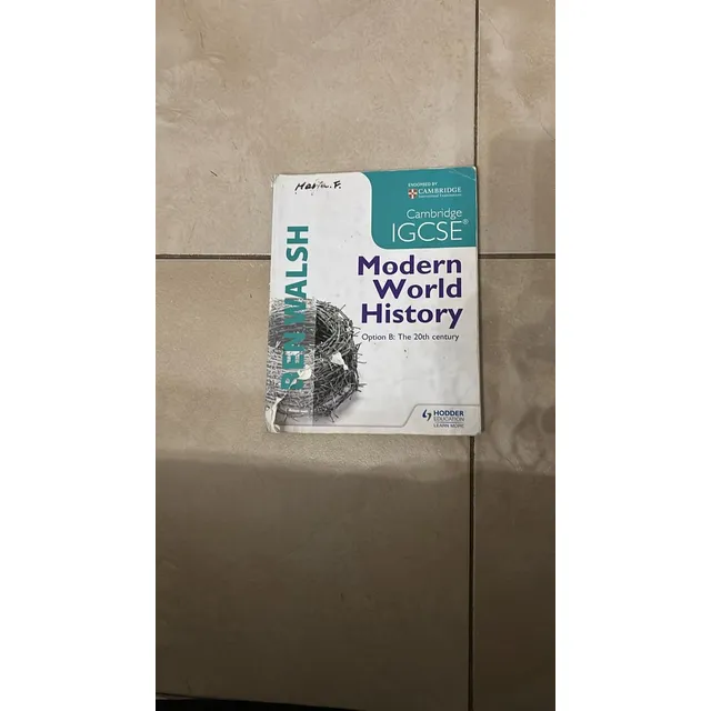 Modern World History. Op. B. Cambridge Igcse