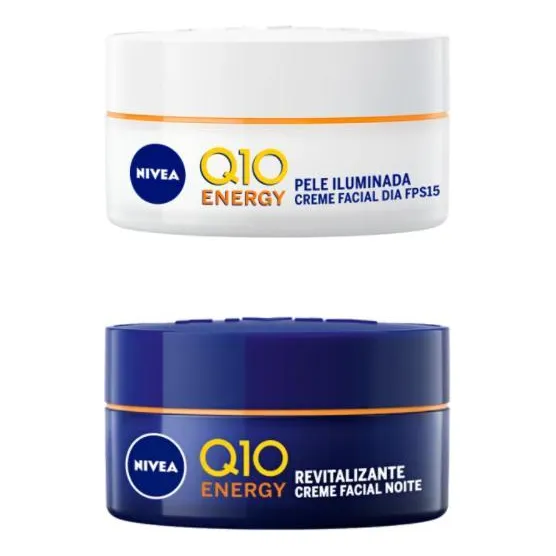 Kit Creme Facial Nivea Q10 Energy Antissinais Dia E Noite