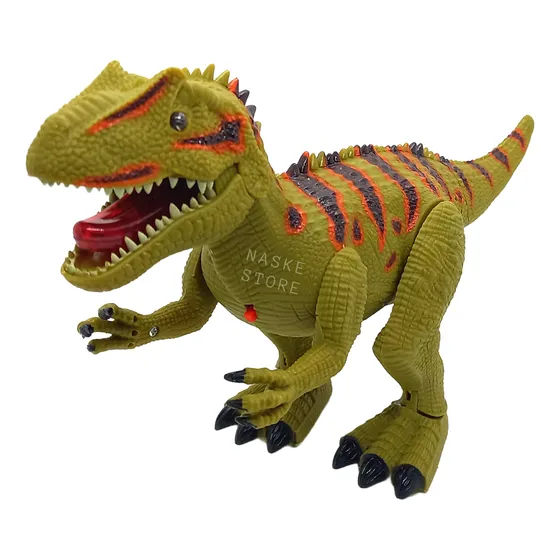 Dinosaurio Rex Camina Ruge Luz Pila Sonido Articulado Robot
