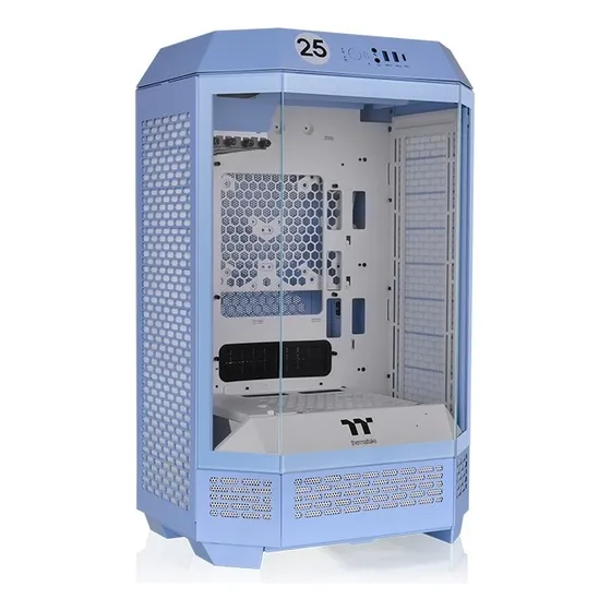 Gabinete Micro Torre Thermaltake 300 Cristal Templado Usb-c Color Hydrangea Blue