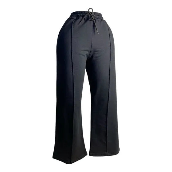 Pantalon De Buzo Ancho Mujer Palazzo Wide Leg Algodon