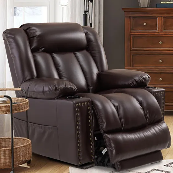Silla Reclinable Doble Motor Para Persona Mayor Reposapie