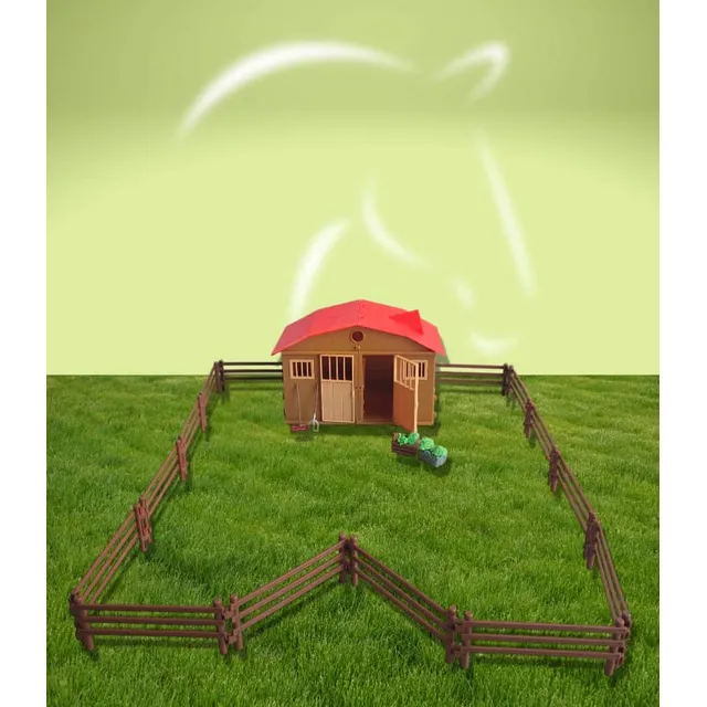 Granja  Establo Caballeriza Caballo Juguete Plástico 