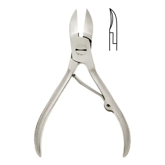 Alicate Profissional Inox Style Care Curvo Corte Unha Encravada 12cm