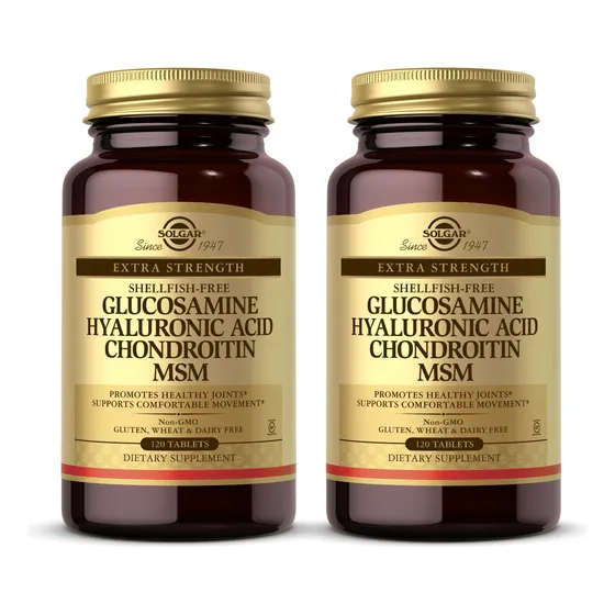 Suplemento Solgar: Glucosamina, Ácido Hialurónico, Condroiti