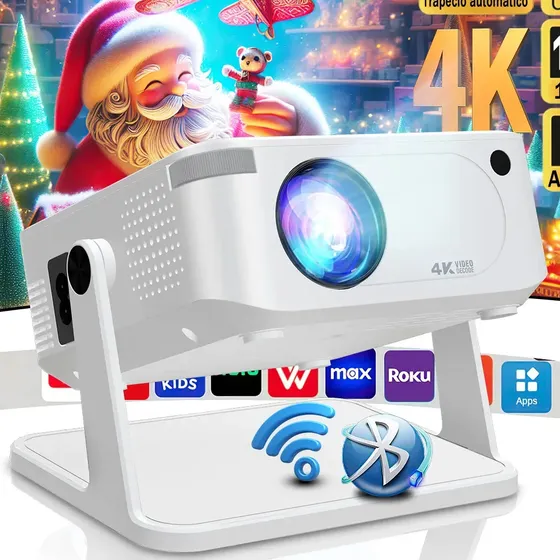 Projetor BX13 XXYB Smart Profissional Full HD 1080p, com Wi-Fi de Banda Dupla, Android 11 e Suporte