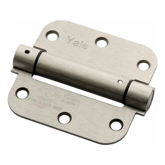 Bisagra Con Resorte Yale 3.5mm X 3.5mm Níquel Satín