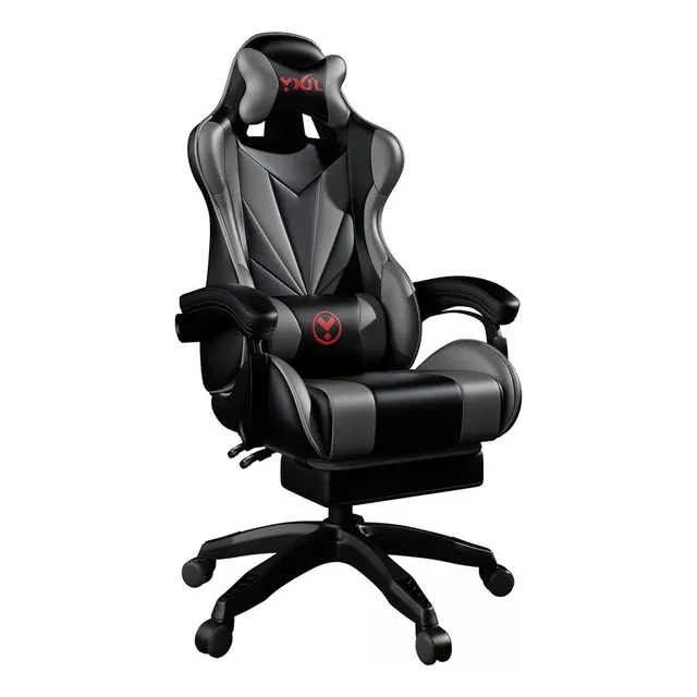 Silla Gamer Ergonómica Con Tapizado De Poliuretano