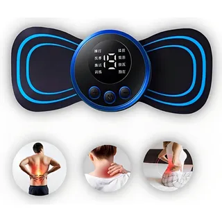 Mini Massageador Portatil Recarregavel Dor Muscular Pescoço Cor Preto