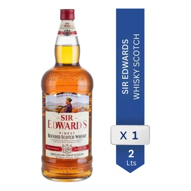 Whisky Botellon Sir Edwards Finest Blended 2 Litros