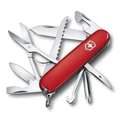 Canivete suíço vermelho Victorinox Fieldmaster com 15 usos, cor vermelha de 91 mm