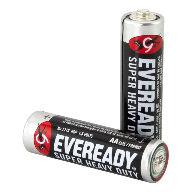Pack 60 Unidades Pila Eveready Aa De Carbon.