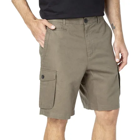 Short Cargo Lino Moss Black Bubba