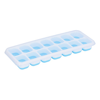 Molde De Silicona Para Bandejas De Hielo Con Tapa Extraíble Molde De Silicona Para Bandejas De Hielo Con Tapa Extraíble