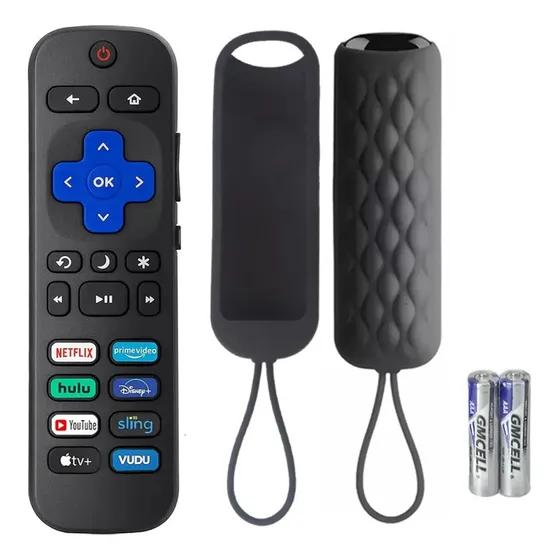 Control Remoto De Repuesto Para Roku Tv Tcl Hisense Onn Hitachi Element Westinghouse Philips Jvc Tvs (no Para Roku Stick Y Box)