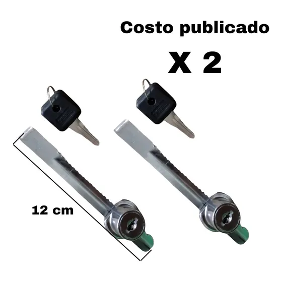 Cerradura Para Vitrina ( 2 Unidades ) 