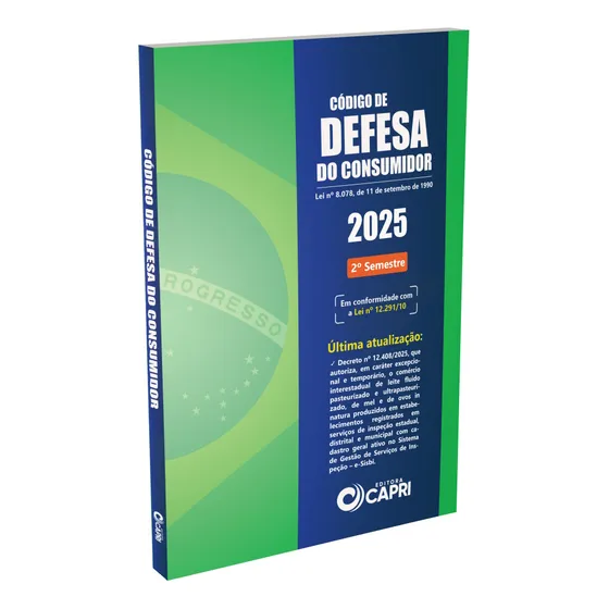 Código De Defesa Do Consumidor 2025 2o Semestre - Capri